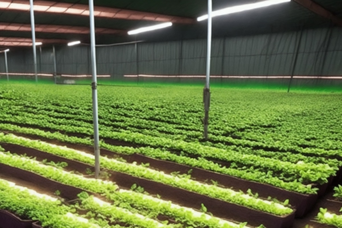 Led-Beleuchtung im Gewächshaus